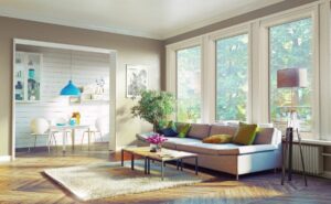 Windows in Living Room