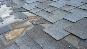 damaged roofing shingles